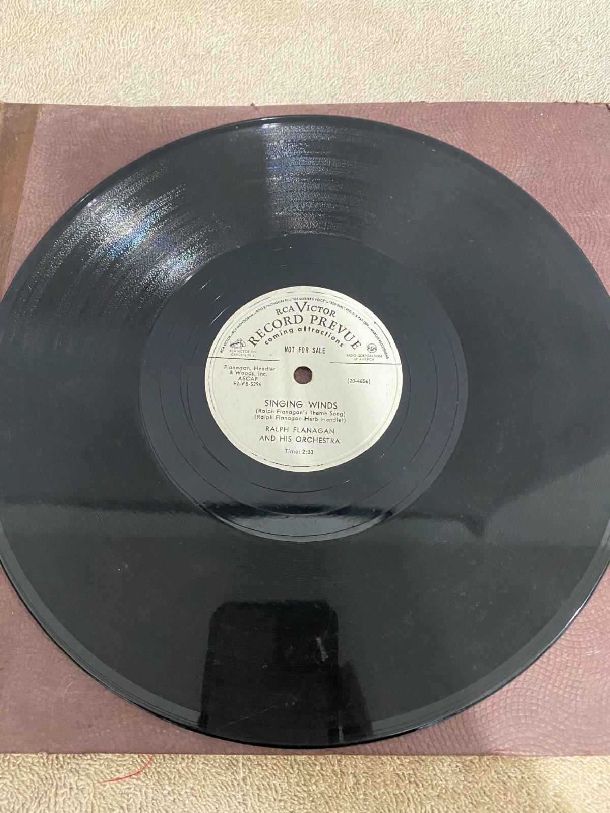 RCA Victor Record Prevue 78 Ralph Flanagan I UNDERSTAND / SO
