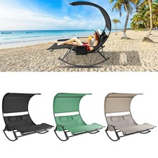 Doppelliege Schwingsessel Gartenliege Schaukelstuhl Lehnstühle Doppel-Sonnenlieg