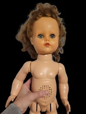 Vintage 24" Ideal Saucy Walker Doll Moving Head Sleepy Blue Eyes Jointed 1950's 