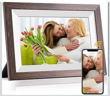 Frameo 10.1 Inch WiFi Digital Picture Frame with Frameo App, IPS Touch Screen HD