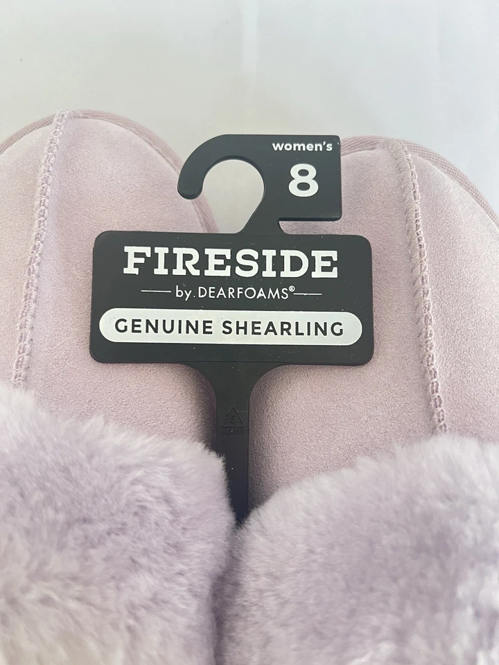 Dearfoams Women's Fireside Melton Genuine Shearling Platform Scuff Slippers - Image 2 of 4