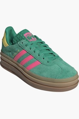 Adidas Originals Gazelle Bold Platform Sneakers Size 8 Womens Shoes Green JH9668