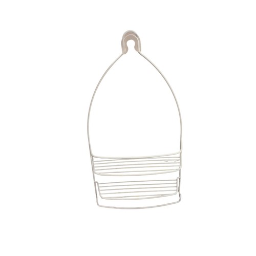 Unbranded Shower Caddy Unisex OS White Metal Wire 2-Tier Hanging Organizer