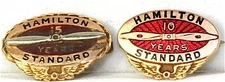 10K GOLD 10 15 YEAR HAMILTON STANDARD SERVICE AWARD PIN