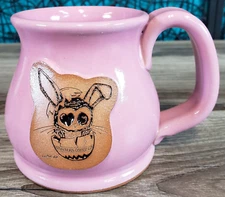 IRON BEAN COFFEE AWW SO CUTE PINK MUG CUP 2022 SUNSET HILL USA 500 COUNT BUNNY