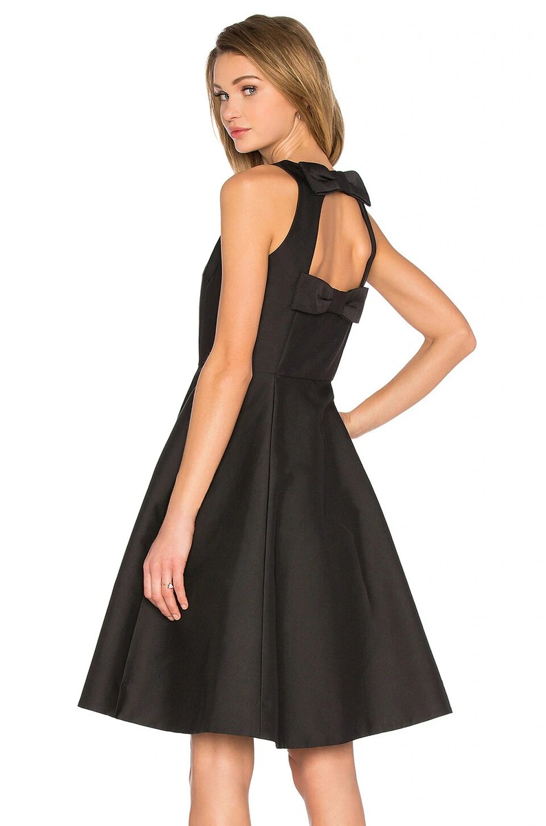 kate spade black dress bow NWOT $448 Double Back Midi Dress, Black, Size 4 NOX-ANABEL bedecked back and a Easter - Plus Size SIZE - True to U.S. Size (Regular Width):9