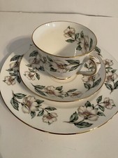 Set 3 Tea Set Crown Staffordshire Bone China Cup Saucer Plate MI England