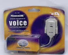 VINTAGE CVL-1101 PCVOICELINK COMPUTER MONITOR MICROPHONE CA CYBER ACOUSTICS