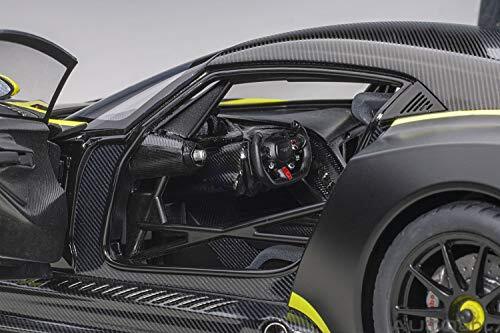 AUTOart 1/18 Aston Martin Vulcan Matte Black / Lime Green Stripe Finished Produc - Picture 3 of 3
