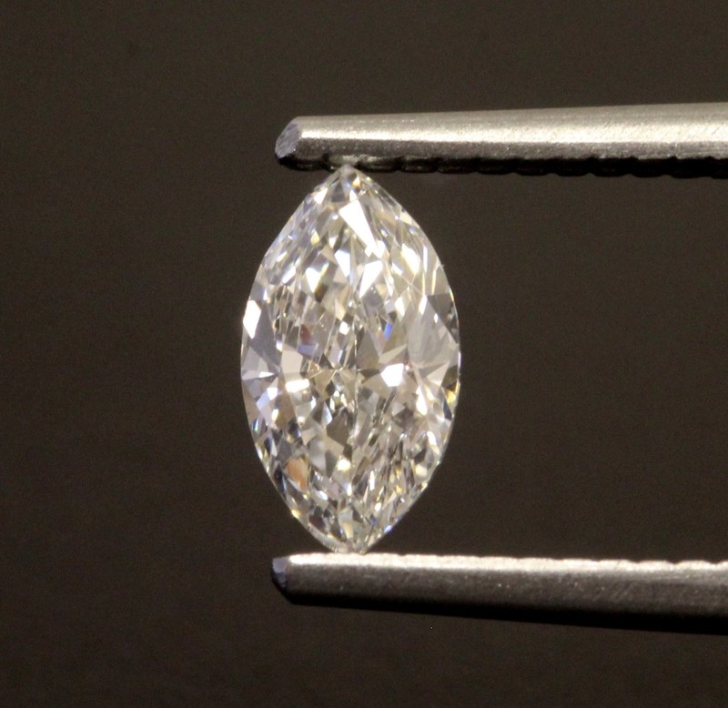 GIA certified loose .56ct VVS2 H Marquise cut diamond vintage estate antique