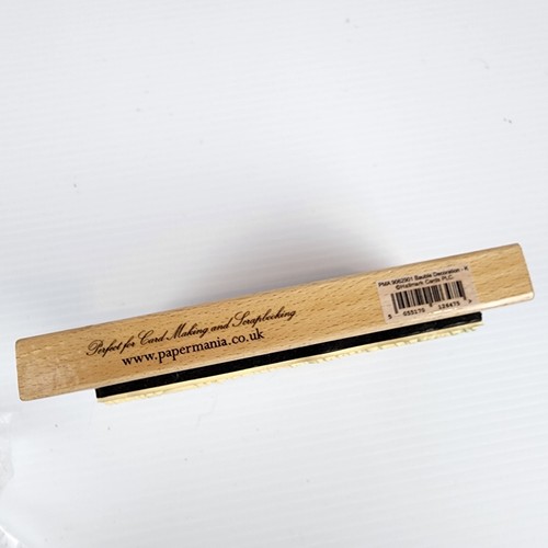 Papermania Craft Rubber Stamp Wood Vintage A Christmas Carol Bauble Decoration - Picture 4 of 6