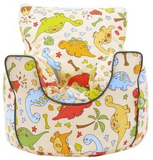 Cotton Green Dinosaur Bean Bag Arm Chair with Beans Toddler Size From Bean Lazy