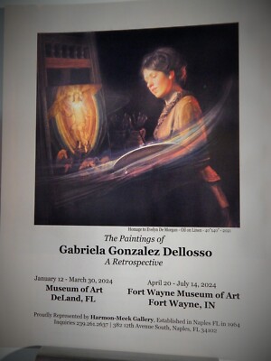 GABRIELA GONZALEZ DELLOSSO   ART PIECE VTG ORIG  2024 ADVERTISEMENT