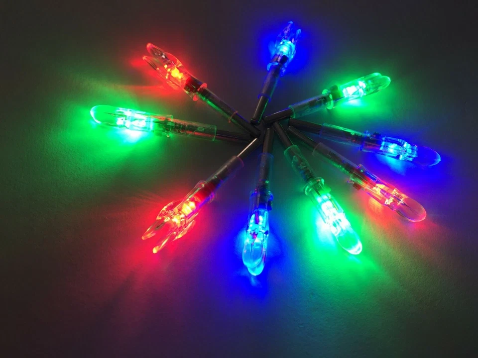 6PK Led Lighted Arrow Nocks for ID 4.2mm/165" for Victory Easton G-Uni shafts - Image 2 of 4
