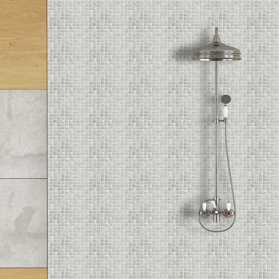 Molar 3 White Natural Stone Mosaic Wall & Floor Tile ($16.34/SqFt) - Image 3 of 4