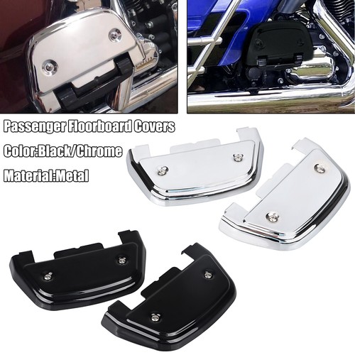 Passenger Footboard Floorboard Covers For Harley Touring Road Glide Softail Dyna eBay