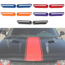 2x Exterior Hood Scoop Air Vent Trim For Dodge Challenger 2009-2014 Accessories