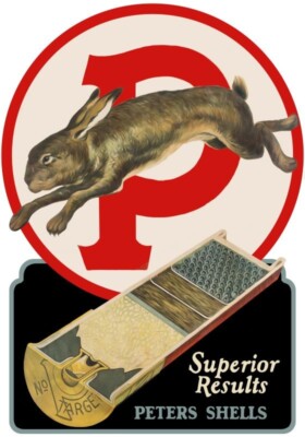 Peters Superior Shot Shells, w/ Cutaway View NEW Sign 40'' Tall Diecut USA STEEL
