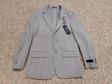 Tommy Hilfiger Jacket Men 36S Grey Herringbone Flex Sport Coat Blazer Preppy NWT