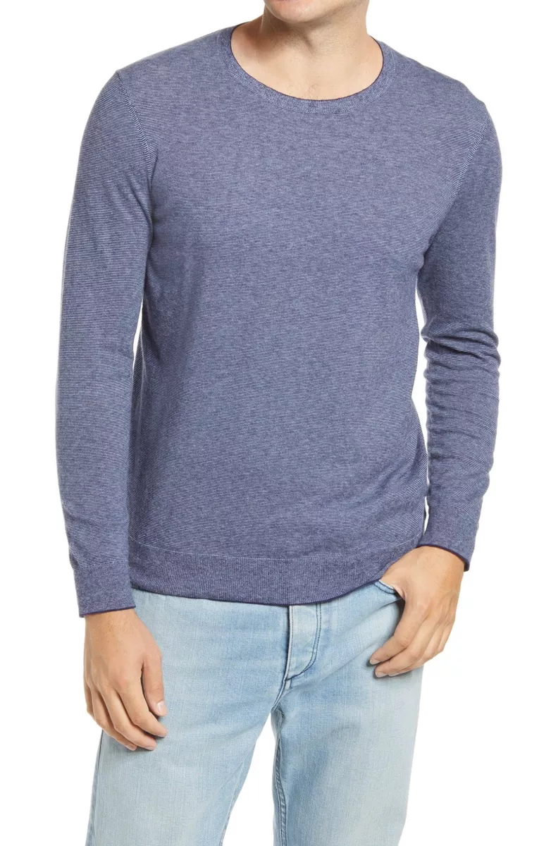 NEW Bonobos Men s Lightweight Stripe Crew Neck Sweater Size XXL