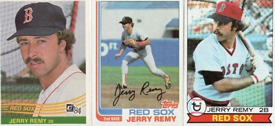 JERRY REMY 3 DIFFERENT RETRO BASEBALL CARD LOT RED SOX | eBay