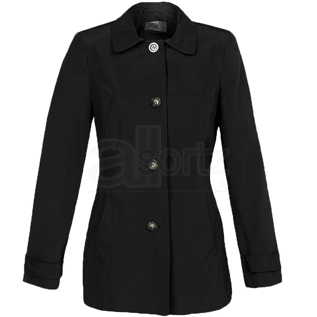 Black smart top casual jacket womens