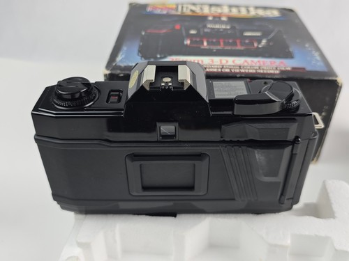 Nuova scatola aperta Nishika N8000 3D 35 mm fotocamera pellicola con doppia luce flash come nuova pulita! - Foto 6 di 10