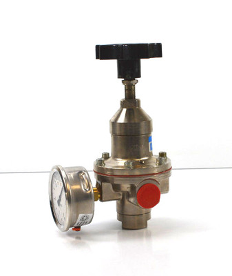 Krautzberger GmbH Nr.6939 Edelstahl Druckminderer 1/2'' mit WIKA Manometer0-10bar