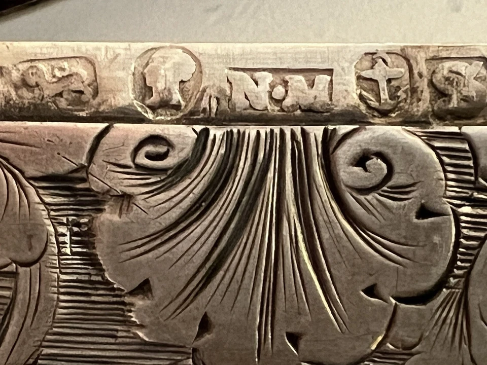 ANTIGUA TARJETERO ESTERLINA DOBLE CARA DE NATHANIEL MILLS BIRMINGHAM 1840s Foto 4 de 4