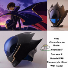Anime Code Geass Lelouch Zero Helmet FRP Assembly Reinforcement Cosplay Mask