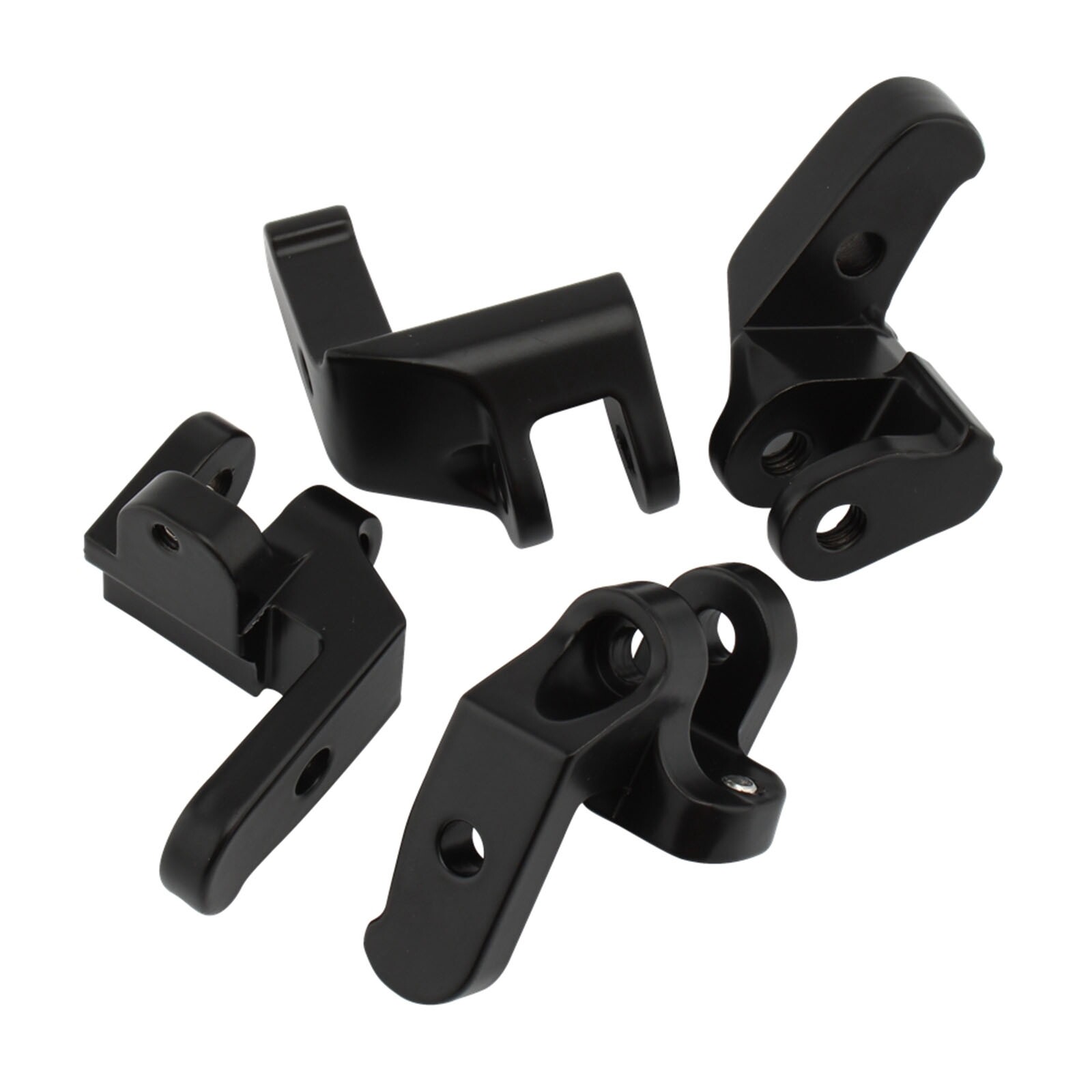 Black Rider Floorboard Footboards Relocation Brackets For Harley Road King Glide