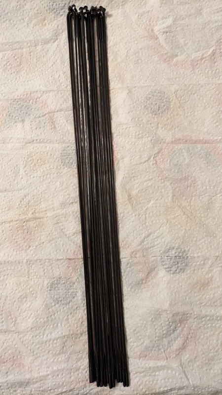 Sapim Cx ray Bladed Black Flat Aero Spokes X 18 290