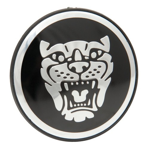 JAGUAR GROWLER 19952009 ALLOY WHEEL BADGE BLACK/SILVER C2C30081* NEW
