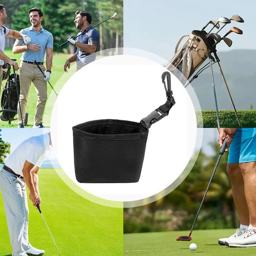 Golf Ball Cleaner Portable Golf Club Wash Bag Golf Club Washer w/Clip - Picture 4 of 24