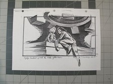 vtg 1980s Aliens movie LA Effects storyboard 1st gen production used copy 37G