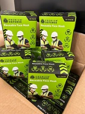 Premium Defense Reusable Face Masks Triple Layer Washable Bulk Buy 128 total