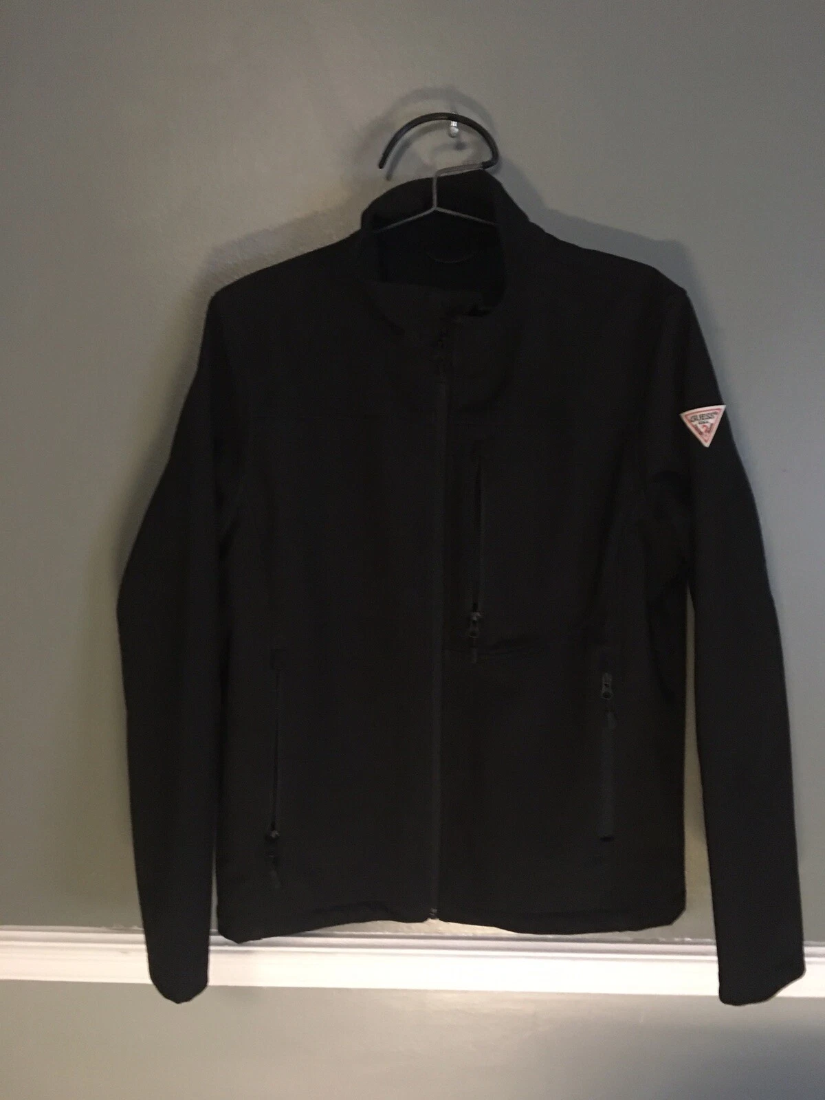 Guess Mens Black All Weather Water and Wind Resist Softshell Jacket S