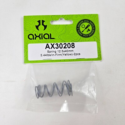 Axial AX30208 Shock Spring 12.5x40mm 5.44lbs in Firm Yellow Set of 2 ...