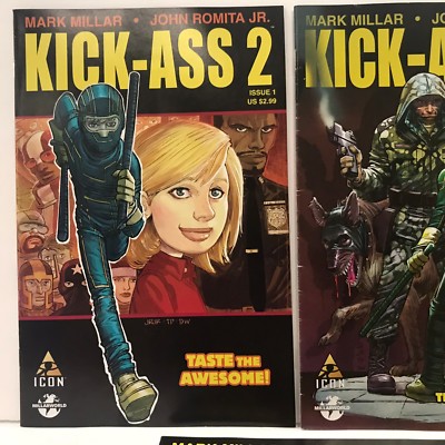 KICK-ASS 1, 2, 3 & HIT-GIRL KINGSMAN等 Kick-Ass 2 Mini Series #1, #2, #3, #4, #5 Icon Marvel comics Hit