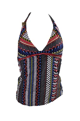 Top Noir Multi-imprimé Next Taille 18 - Manches Courtes, Occasion Très Bon état, été Vacances