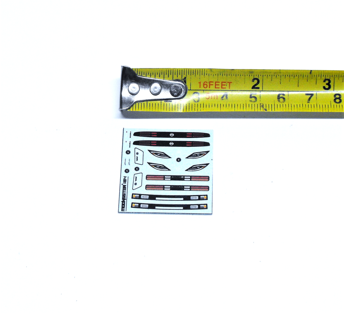 White Toner 1/64 Water Slide Decal Set Nissan 300ZX Lights For Hot