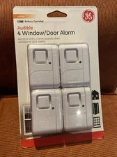 GE Window Or Door Personal Security Alarm 4 Pack 45174 NEW 