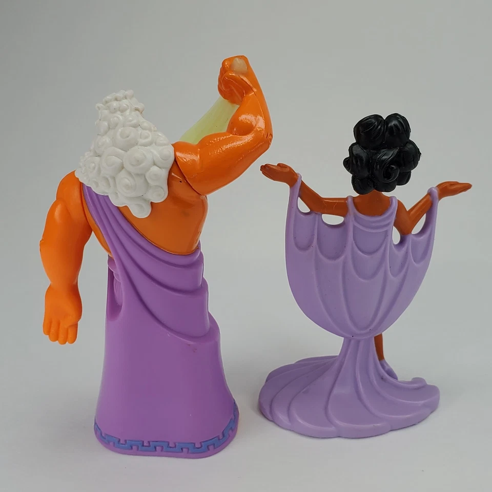 Batas moradas vintage McDonalds Disney Zeus y Calliope 3" leer Foto 4 de 4