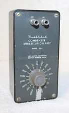 Heathkit CS-1 Condenser Substitution Box  Bakelite Case  Wear to Face Untested