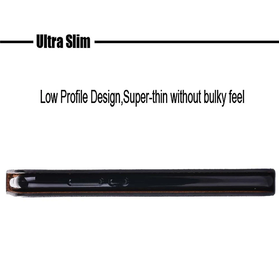 Leather Stand Wallet Cover Case For Apple iPhone XR/SE/6/7/8/11/12/14/16/Pro/Max - Image 3 of 4