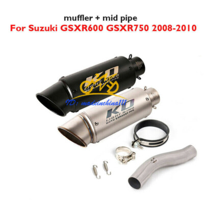 Slip on for GSXR600 GSXR750 Motorcycle Exhaust Pipe Middle Link Tube Escape Pipe