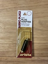 NOS Arista Plug Adapter Double RCA Jack, Joins Two Cables Model 16-073
