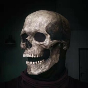 Horrific Human Skull Mask Skeleton Head for Halloween Costume Props High Quality