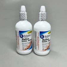 RELIABLE-1 2 PACK Saline Nasal Spray 3fl oz 90mL SM23092 Exp. 12/2026