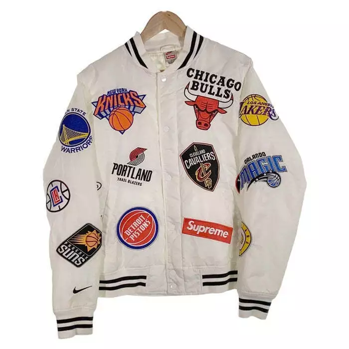 Veste d'échauffement Supreme 18SS NBA Team Warm Up Stadium blanc AO3631 100 taille occasion